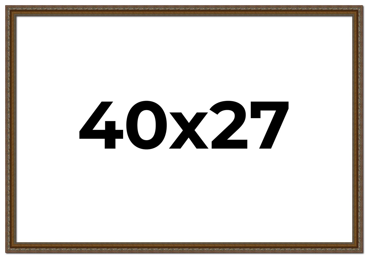 Sculpted Gold Picture Frame - UV Acrylic, Backing Board, Hanging Hardware Included
